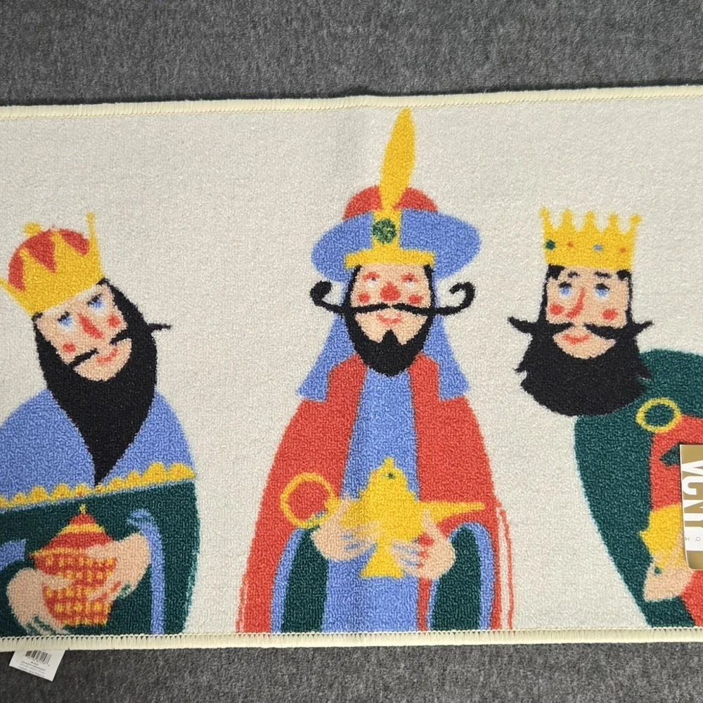 Colorful Three Kings Bath Mat